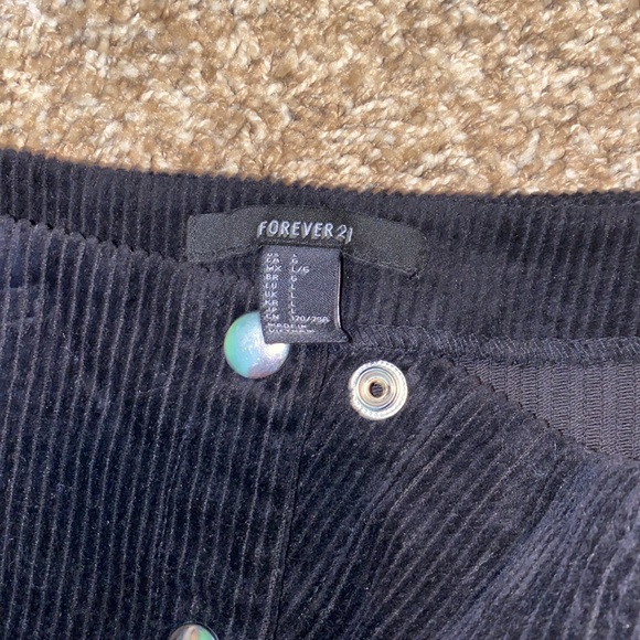 Corduroy Black skirt - Picture 3 of 3